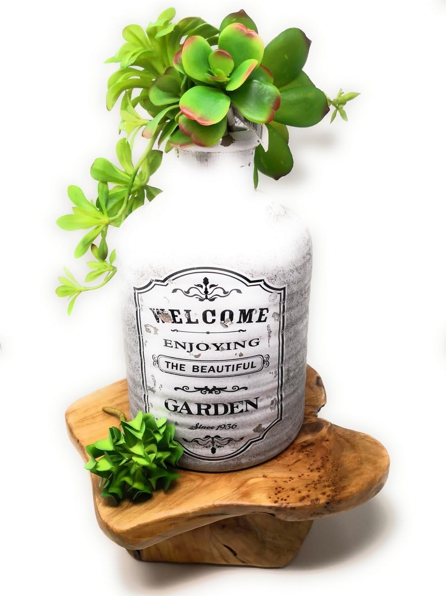 THY COLLECTIBLES Cedar Wood Potted Plant Stand Garden Pots Containers Vase Fishbowl Wooden Stand 11.5"